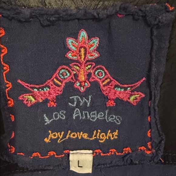 Johnny Was Navy Floral Embroidered Dress - Picture 2 of 6